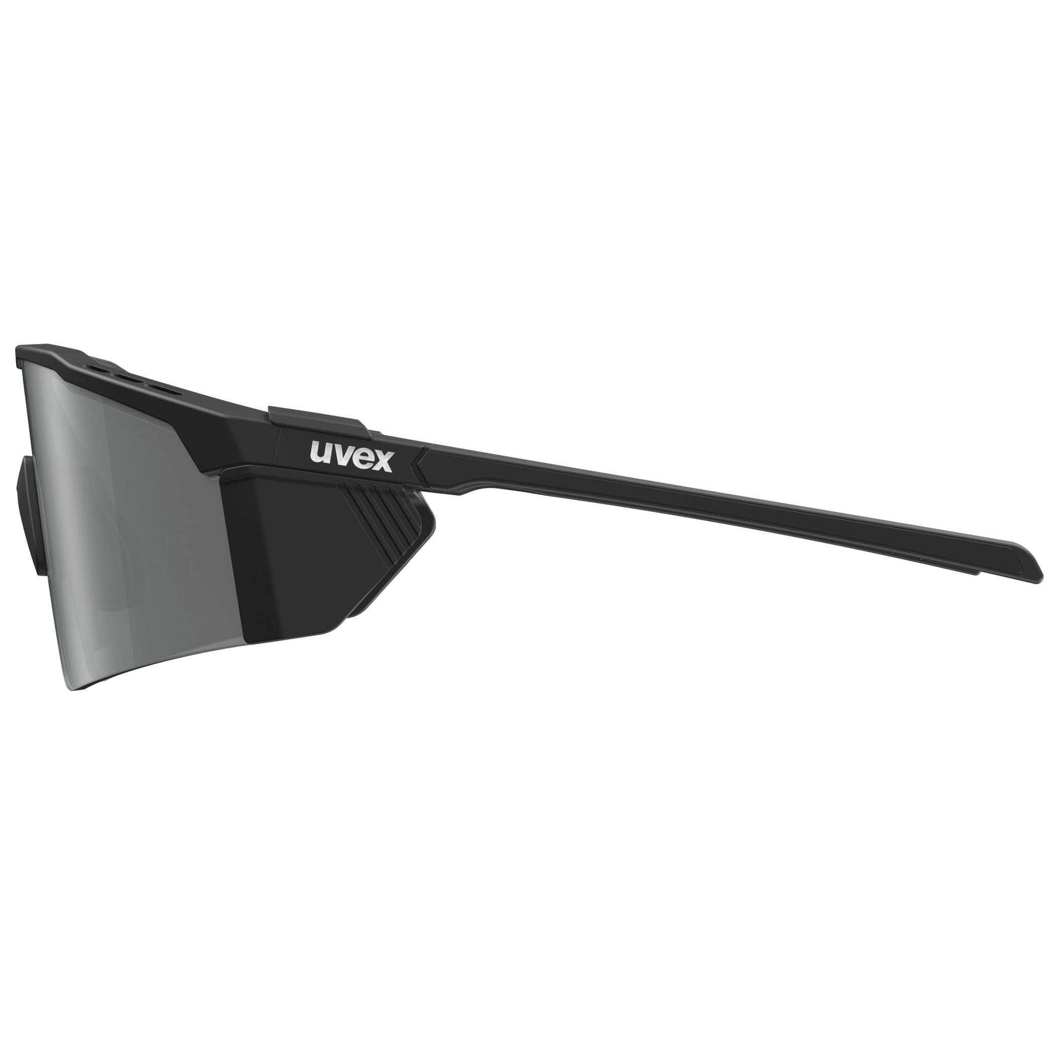 uvex flowline glacier Okulary sportowe dla dorosłych - black matt/mirror silver