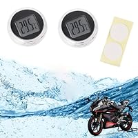Motorrad Digital Thermometer,Motorrad-Thermometer,Mini Motorraduhr,Motorrad Uhr,für Hauptbadezimmer Schlafzimmer