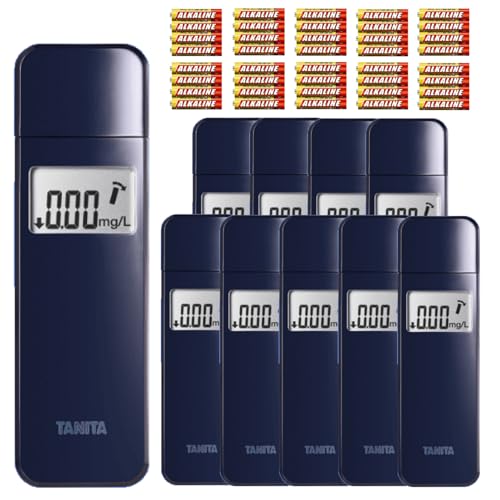 Amazon.co.jp: タニタ アルコールチェッカー ネイビー （10個
