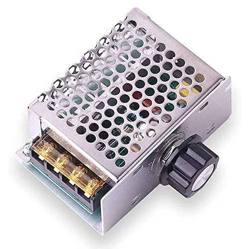 Gebildet Regolatore del Termostato del Motore Regolatore di Tensione Elettronico AC SCR Controllo Della Velocità Regolatore di Calore Regolatore Dimmer Tiristore ad Alta Potenza (220VAC 4000W)