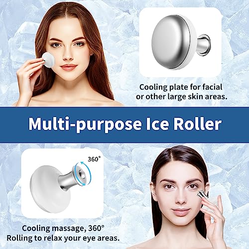 Yixinease Ice Globes | Cooling Roller | Daily Beauty Routines | Facial Skin Care Tools | Massager For Face Neck & Eyes | Tighten Skin | Reduce Puffiness And Wrinkles | Enhance Collagen Production #TOP2