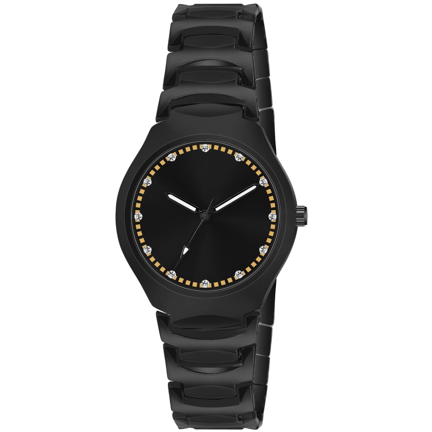 Acnos Stainless Steel Premium Round Analog Black Dial Men Casual Watch For Boys, Black Band (B0CTG62L5D) Amazon Price History, Amazon Price Tracker