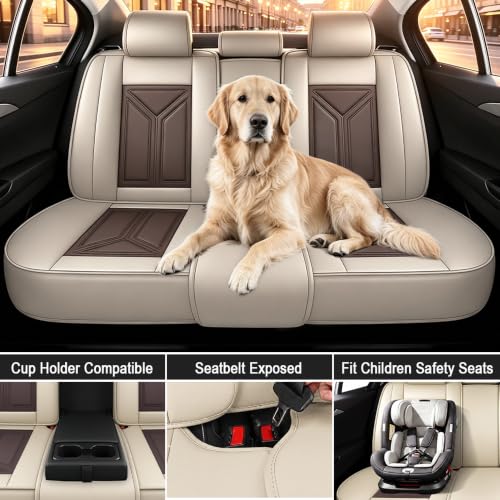 Image of Custom Car Seat Cover for Jeep Gladiator 2020-2026,Easy install,Beige Brown
