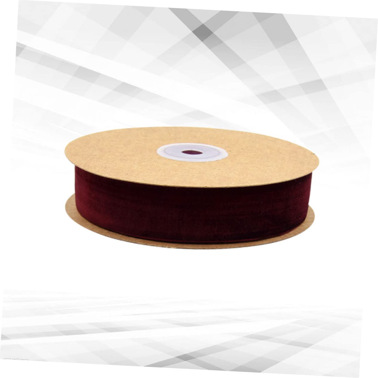 SHINEOFI 3rollen Breites Einseitiges Samtband Weinrot Flockenband Für -projekte Geschenkpacks Hochzeiten Und Dekorationen Für Kleidung Und Accessoires