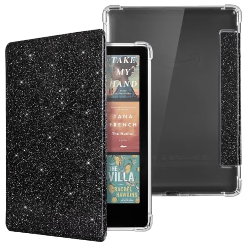 Image of CoBak Case for Kindle Paperwhite 12th Gen 2024 (7 inch) & Kindle Colorsoft Signature Edition (7 inch) - New PU Leather Cover and Clear Soft Silicone Back Cover with Auto Sleep Wake Feature