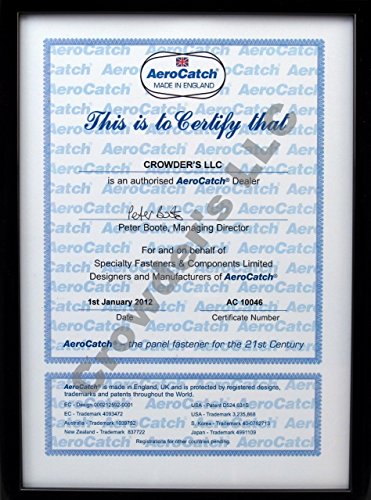 Aerocatch 120-4000 Xtreme Plus Flush Hood Latch And Pin Kit - Black #TOP4