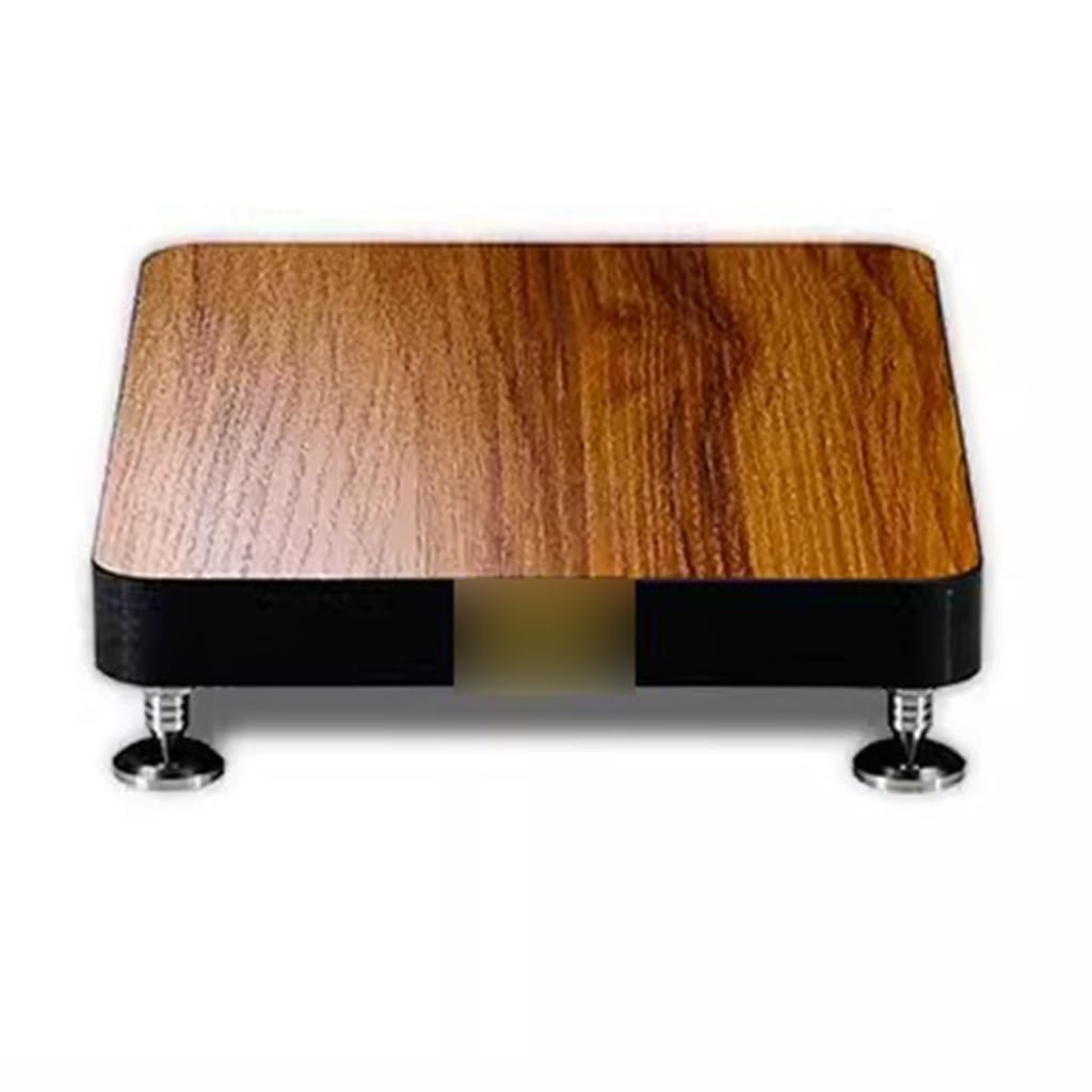 1-stufiges HiFi-Rack-AV-Regal Bodenstehendes Audiotablett TV-Schrank HiFi-Verstärkerschrank Geräteschrank Lautsprecher-Rack Verstärker-Rack Audio-Video-Komponenten (Color : Wood Color, S : 34 * 34cm)