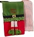 The Lakeside Collection Set of 2 Novelty Kitchen Towels - Elf