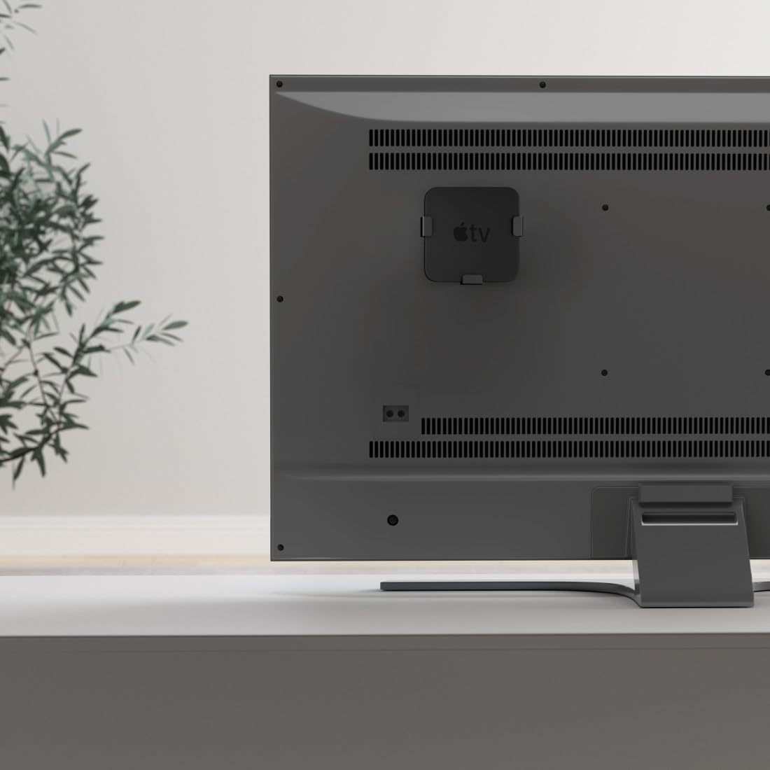 Hama Uchwyt ścienny do Apple TV HD (4. generacji)/4K (1./2./3. generacji), magnetyczny (do montażu Apple TV Box na ścianie lub telewizorze, z kołkami rozporowymi i śrubami VESA) czarny