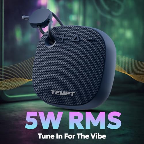 Image of TEMPT Rebel Air Bluetooth Speaker Wireless 5W 8hrs Playtime (Blue)