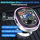 Bluetooth 5.3 FM Transmitter, SONRU Bluetooth Auto Radio Adapter, Metall PD 30W & QC3.0 Schnelles Autoladegerät mit Freisprecheinrichtung, Stärkere Dual-Mikrofone, Unterstützt USB-Stick, Ringlicht