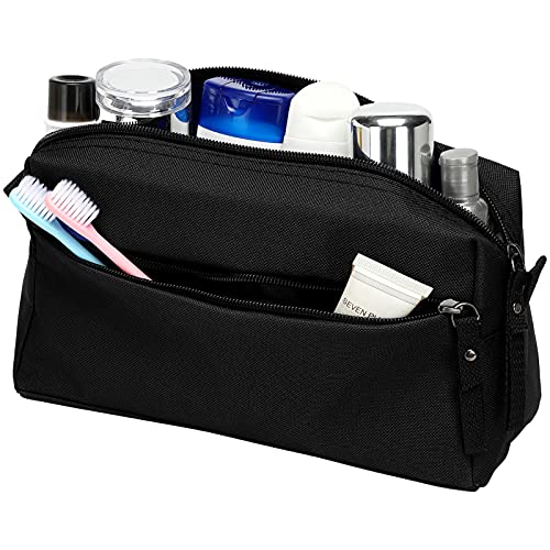BuyAgain Toiletry Bag, Toiletry Travel Bathroom Bag Waterproof Cosmetic Make up Pouch Dopp Kit For Men or Women, Black2