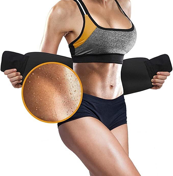MALAN Weight Loss Hot Slimming Belt for Men, Women Belly Sweat Slim Belt Neoprene Fat Burning Sauna Waist Trainer Healthy Sweat, Weight Loss, Lower Back Posture Black (Free Size) (B0C3W5591V) Amazon Price History, Amazon Price Tracker