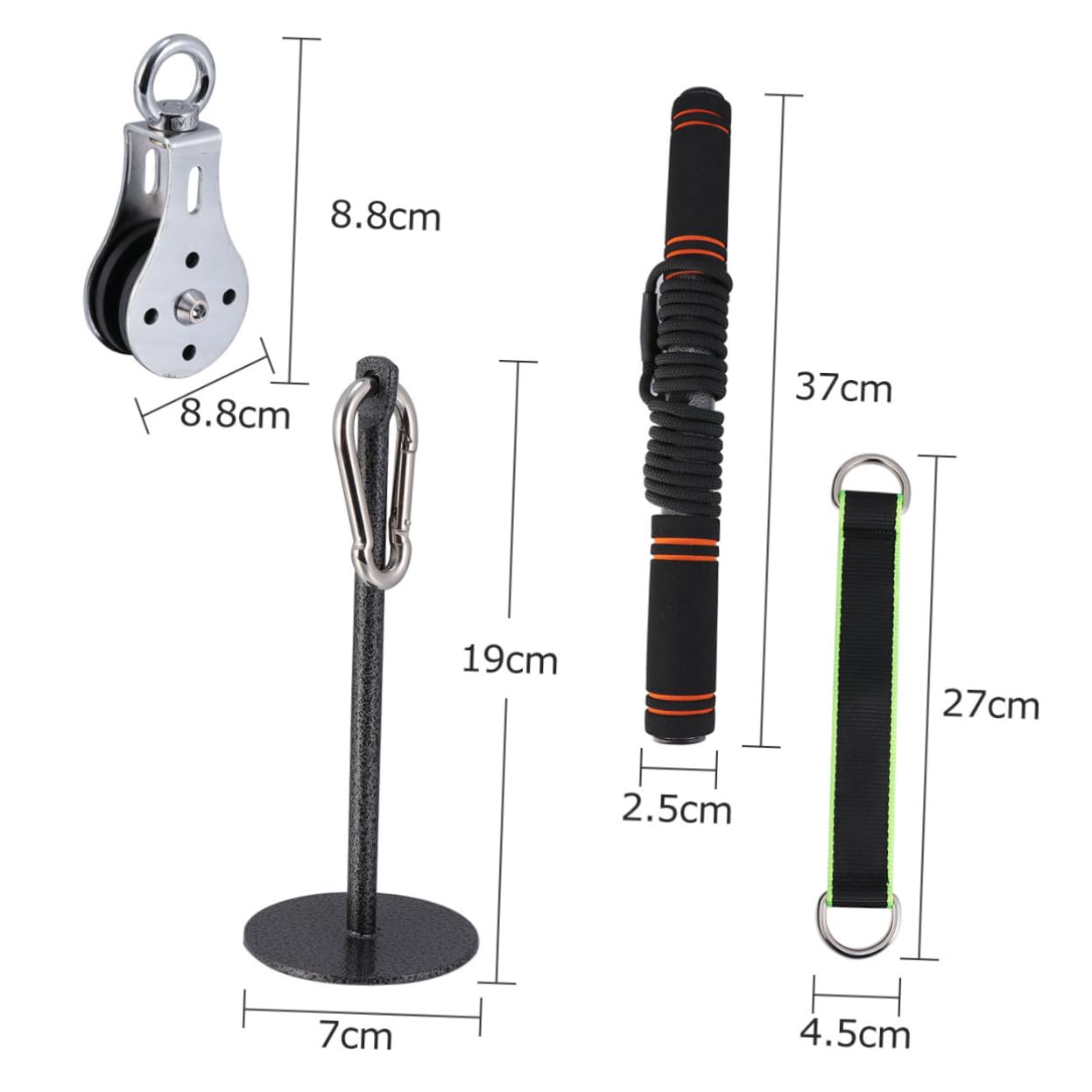 2 Pezzi Set Di Attrezzature Per Il Fitness Corda Per Tricipiti Attacco Per Cavo Manubri Maniglie Puleggia Cavo Su Barra Cinghia Ab Cinghie Per Imbracatura Barra Orizzontale