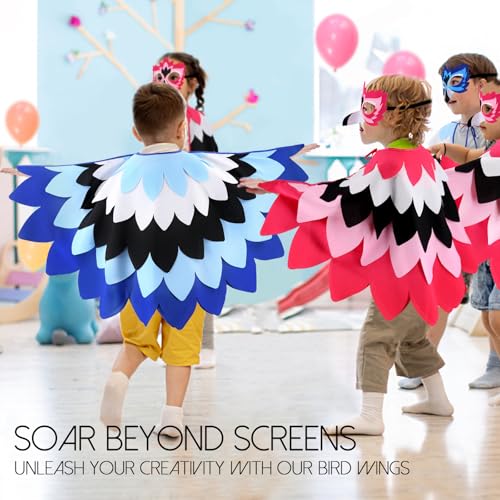 Disfraz de pájaro con máscara 3D para niños miniatura 6