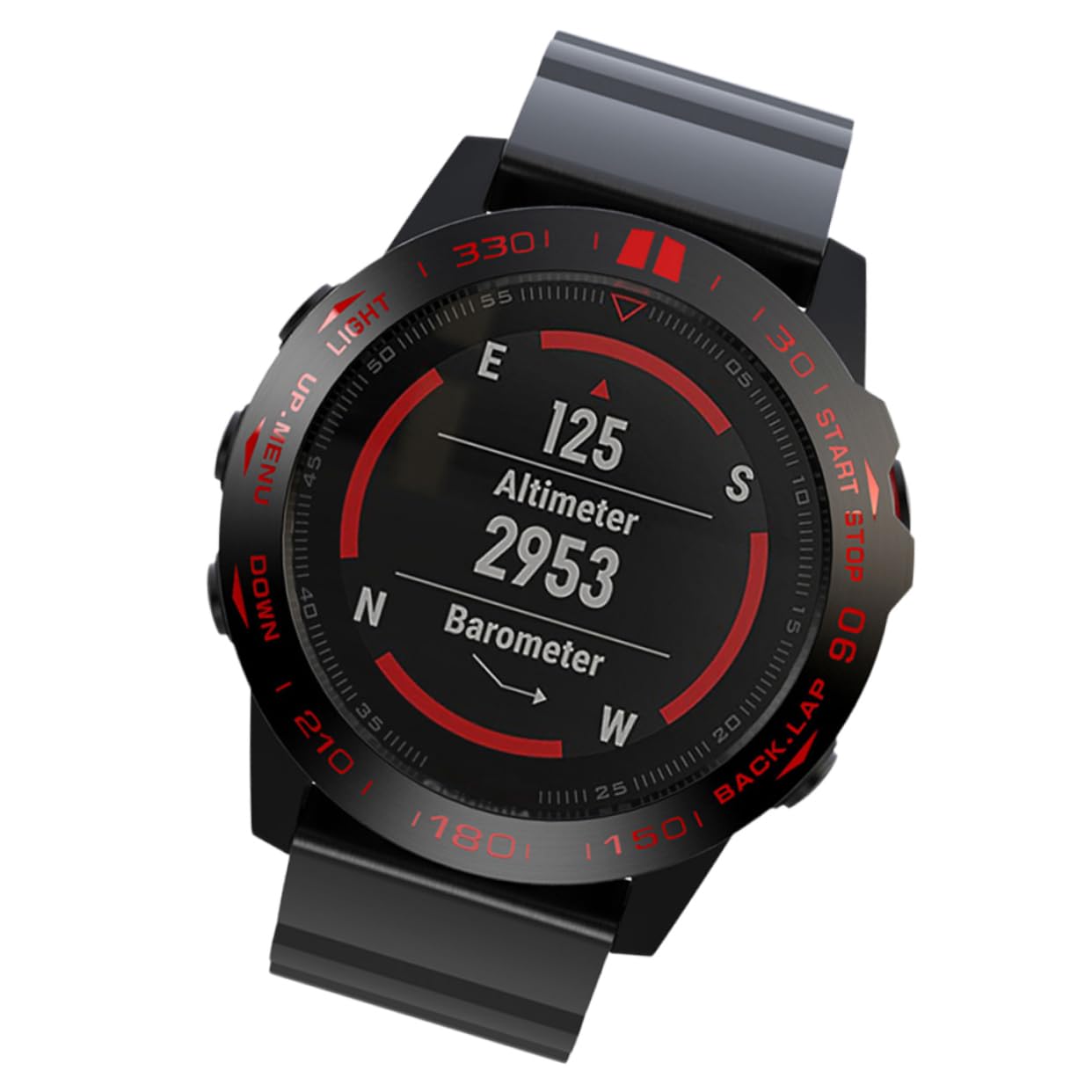 Funda protectora de metal para reloj inteligente anti-daños con letras 8