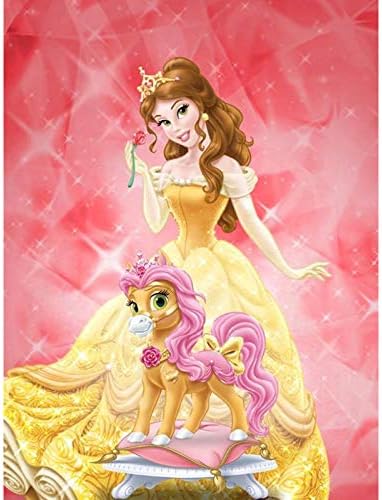 Kits de pintura de diamantes por números para adultos y niños, pintura de diamantes 5D de caricaturas de princesa, taladro completo, bordado de