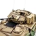 Ssccgym Large Remote Control Tank US M2A2 Bradley RC Battle Light Tank 1/16 War Military Vehicle Simulation Smoke No-Shooting Sound Effect Collection Model 44CM