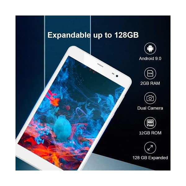 Tablet-8-inch-Android-100-2GB-RAM-32GB-ROM-3G-LTE-Phone-Tablet-Quad-Core-Processor1280x800-HD-IPS-Touch-Screen8MP5MP-Dual-CameraWi-FiBluetoothGPSGolden-Metal-Material YQSAVIOR Tablet 7 inch, Android 11.0, 2GB RAM 64GB ROM, Quad-Core Processor,1024x600 HD IPS Touch Screen,2MP+5MP Dual Camera,Wi-Fi,Bluetooth Black