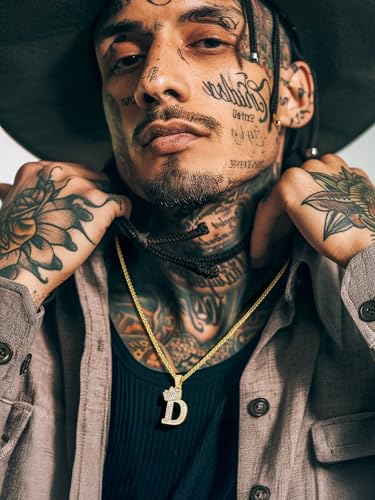 Richsteel Initial Necklace for Men A-Z 18K Gold Plated Crown Shiny Cubic Zirconia Monogram Pendant for Women Fashion Jewelry2