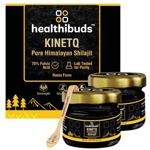 KINETQ™ Pure Himalayan Shilajit Resin Combo 40g (2×20g) | 75% Ful...