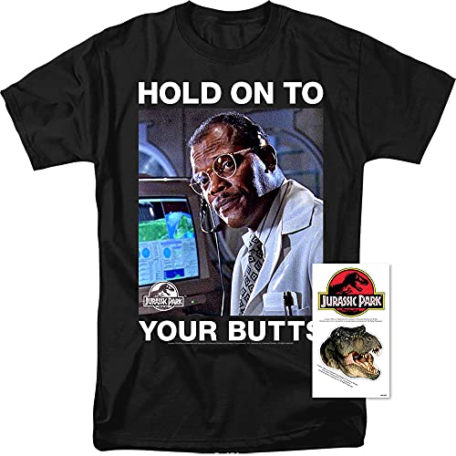 Jurassic Park Samuel L. Jackson Funny Quote T Shirt (Black) X-Large #TOP1