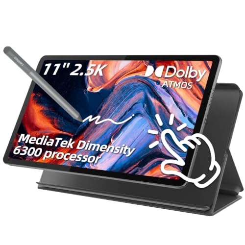 Image of Lenovo 11″ Idea Tab, 2.5K Touchscreen, 90Hz, MediaTek Dimensity 6300, 4GB RAM 192 GB Storage(128GB UFS+64GB SD Card), Integrated Arm Mali-G57 MC2, Lightweight Tablet for Study & Entertainment