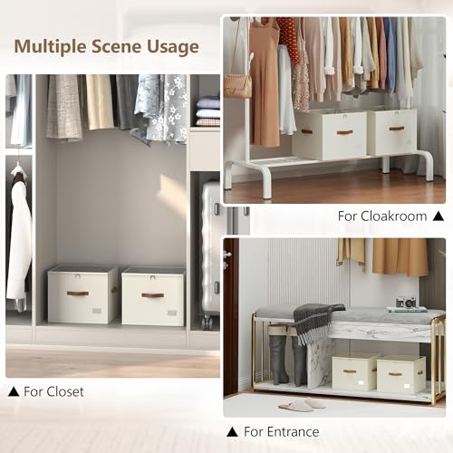 2 Stück Schuh-Organizer für Schrank Schuhorganizer für Closet, Passt 16 Paare, große Schuhschrank, Schuh-Organizer… – Ansicht 6
