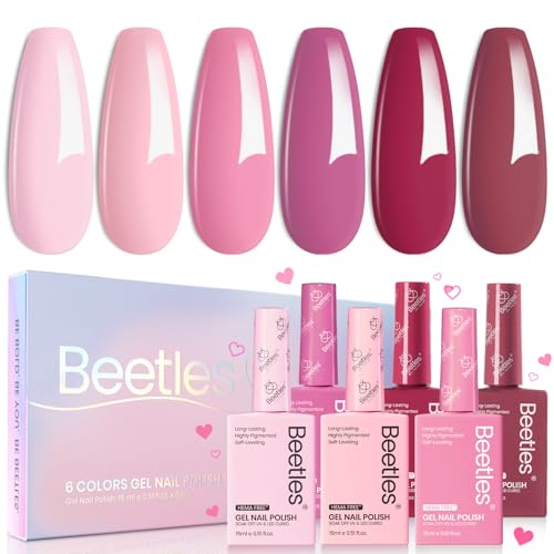Beetles Valentines Gel Polish Set - Romantic Blush 6 Colors