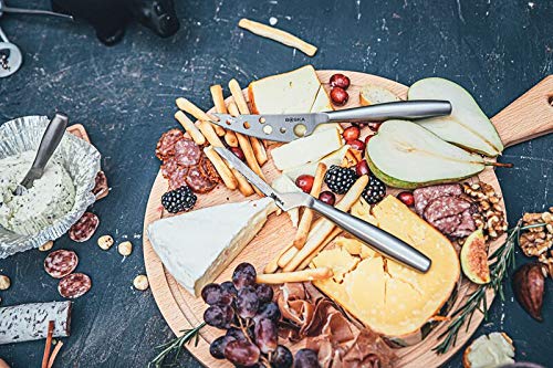 Boska 357603 Stainless Steel Cheese Knife - Copenhagen Nr.2 For All Types Of Cheese - Multi-Functional Cheese Slicer - Handheld Slicer - Silver Non-Stick - Dishwasher Safe thumb #7
