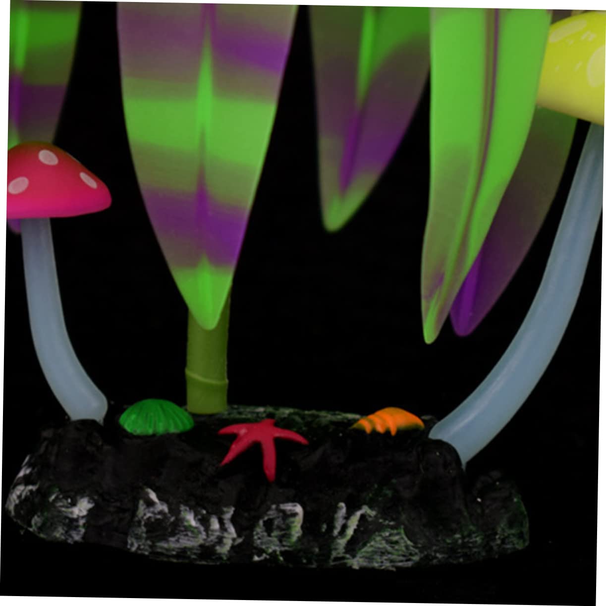 BESPORTBLE 3 Piezas decoración de terrario Glass containers Plantas Falsas Decoración Fluorescente para acuarios Árboles Artificiales para terrarios decoración pecera decoración Vegetal