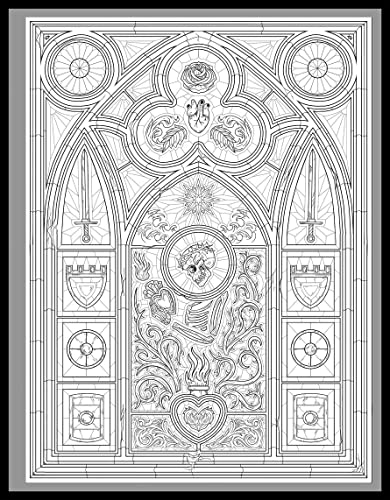 Dark Art Gothica: A Horror Coloring Book (Dark Art Coloring) #TOP5