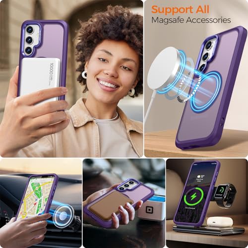 Image of Rayboen for Magnetic Matte Samsung Galaxy S24 Case, Purple