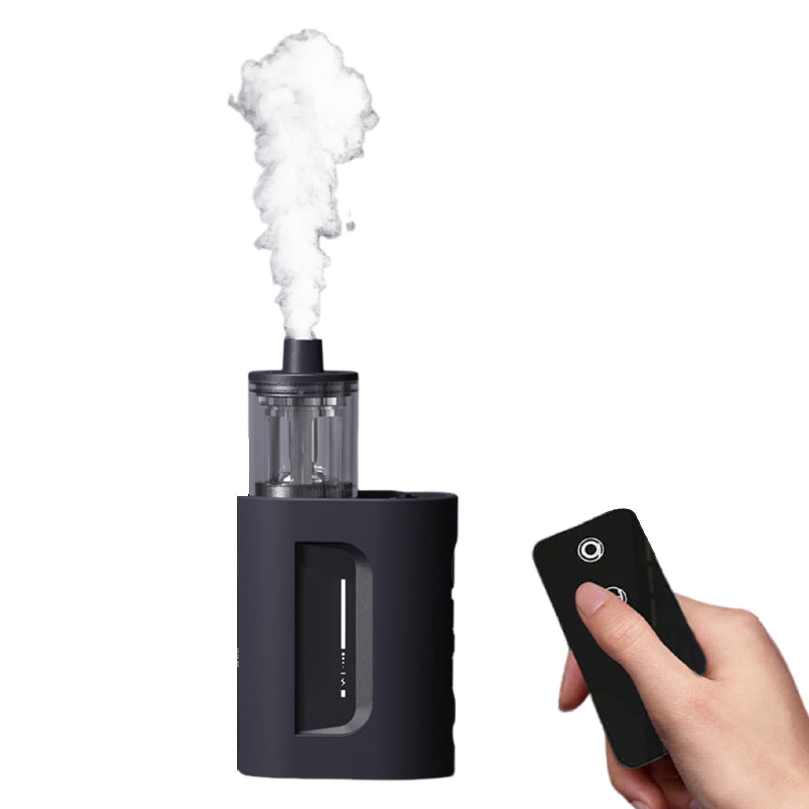 AMONIDA Máquina de Humo Portátil, Mini Máquina de Humo de 30 W, de Control Remoto con 5 Niveles de Densidad y Protección de Inclinación, Ideal para Fotografía, Transmisión en Vivo y Efectos de