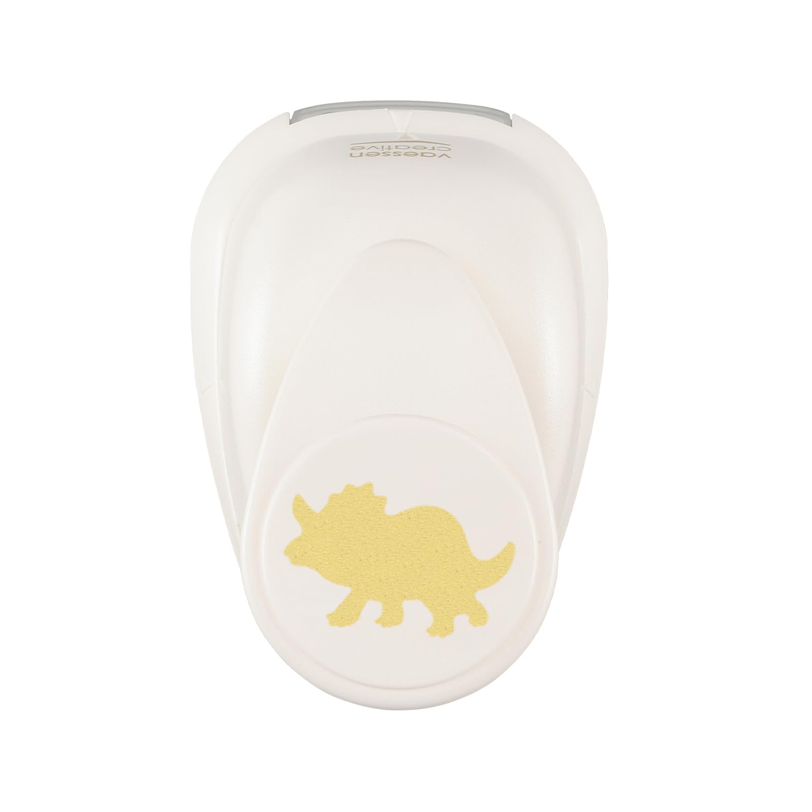 Vaessen Creative Craft Punch Dino Triceratops - 1.3 x 1.9 in - Paper Punch for Crafting, Card Making and Scrapbooking