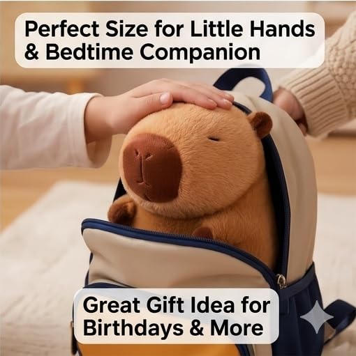 Image of Liquortees Capybara Soft Toy Plush Stuffed Animal - 25 cm Cute Huggable & Cuddly Capybara Teddy Bear, for Kids & Girls
