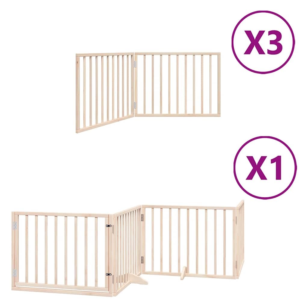 10 puertas para perros con puerta plegable de madera de álamo de 800 cm para casa, puertas y escaleras LH5555513