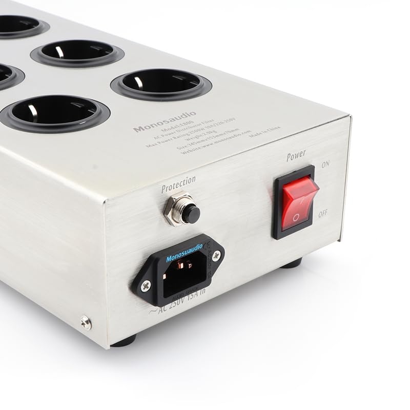 Urządzenie filtrujące zasilanie AC E800 HiFi, 8-kierunkowy kondycjoner sieciowy, oczyszczacz mocy klasy audiofilskiej