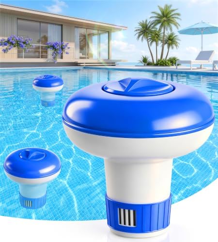 AquClor Pool Chlorine Floater, Small Floating Chlorine Dispenser for Pool