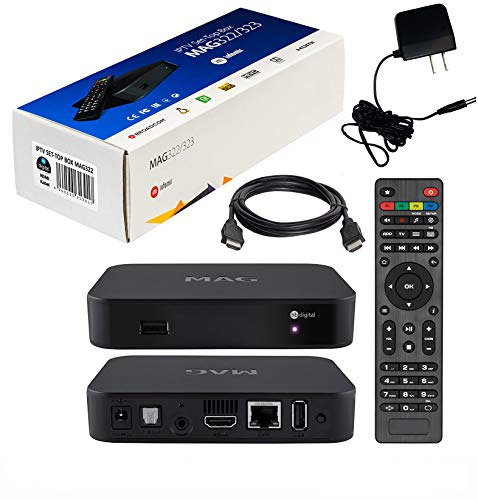 Original MAG 322w1 by inofmir + US power adapter + HDMI cable + Remote Control