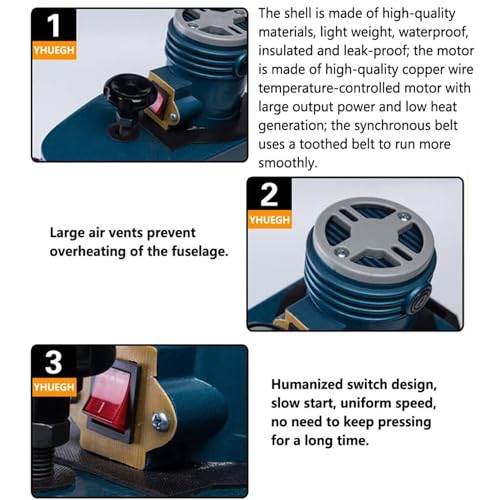 Lucidatrice per bordi in vetro, potenza 800 W, velocità 8000 giri/min per smussatura e levigatura, ideale per lavori fai da te e professionali su vetro