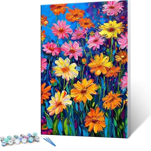 DIY G fCW[ Paint by Numbers hG Lbg l ʂ肦 q̗phGLoXNtg LoXA[g uVƃANG̋, CeA rO, ւ̃Mtg 70x90cm (t[