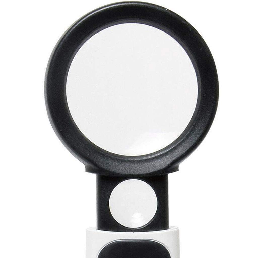 Juego de lupas iluminadas. La Mejor Lupa con luz para Personas Mayores, Personas con degeneración Macular, para Leer y para Aficionados.