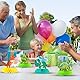 8 Stück Dinosaurier Geform Waben Centerpieces,Dschungel Tier Dino Thema Party Dekoration,Bienenwabe Mittelstücke,Bienenwabe Herzstück,Tischdekorationen,Tabelle Honeycomb für Kinder Geburtstag Party