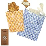100% NATURAL INGREDIENTS: BeeBAGZ are 100% natural, composed of cotton, a double stitched seam and beeswax. Ditch the single use plastic and use our all-natural beeswax wrap storage bags which are designed to be used over and over again. WHY BAGS ARE...