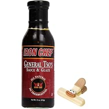 Iron Kitchen Sauce Glaze Gnrl Tso 15 oz Bottle General Tso Sauce for General Tso Chicken Generals Hot Sauce Style Tso Products Fried Rice Sauce and General Tso Seasoning Mix with a Random Item