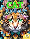 Cat Mandalas Coloring Vol.02: LIVRO DE PINTURAS MANDALAS DE GATOS VOLUME 02 (Portuguese Edition)