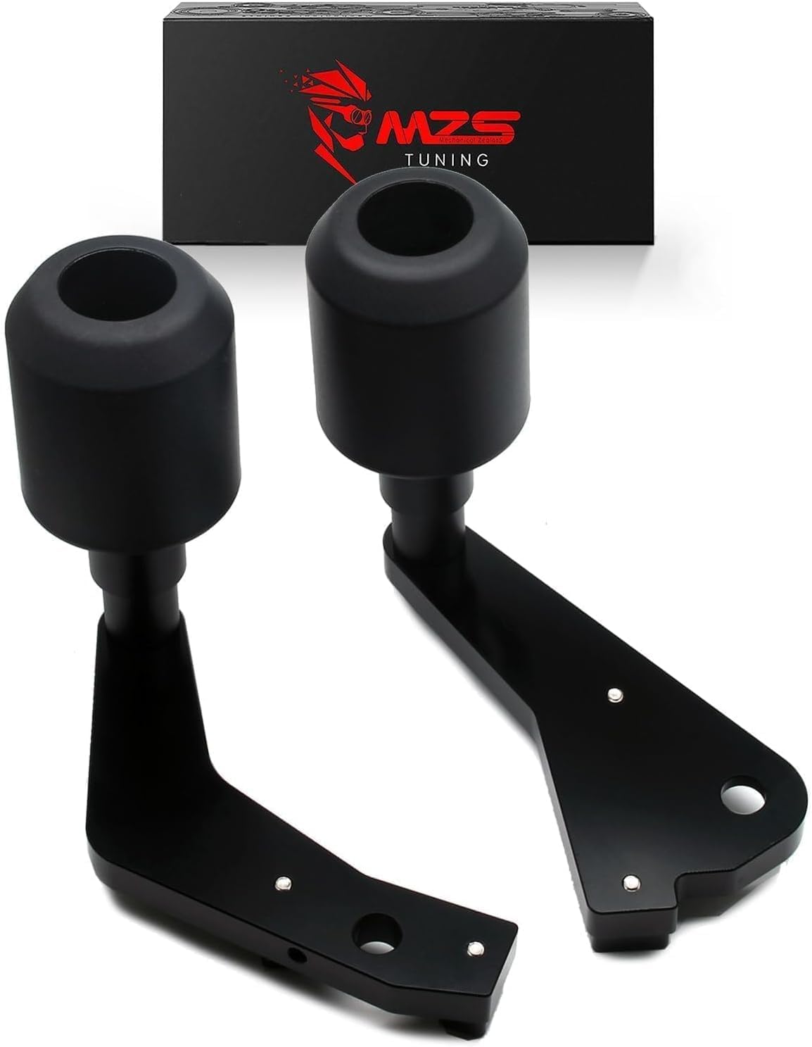 MZS Motorcycle Frame Sliders, Falling Crash Protector Guards No Cut Kits Black Compatible with CBR600RR CBR 600RR 2013-2019