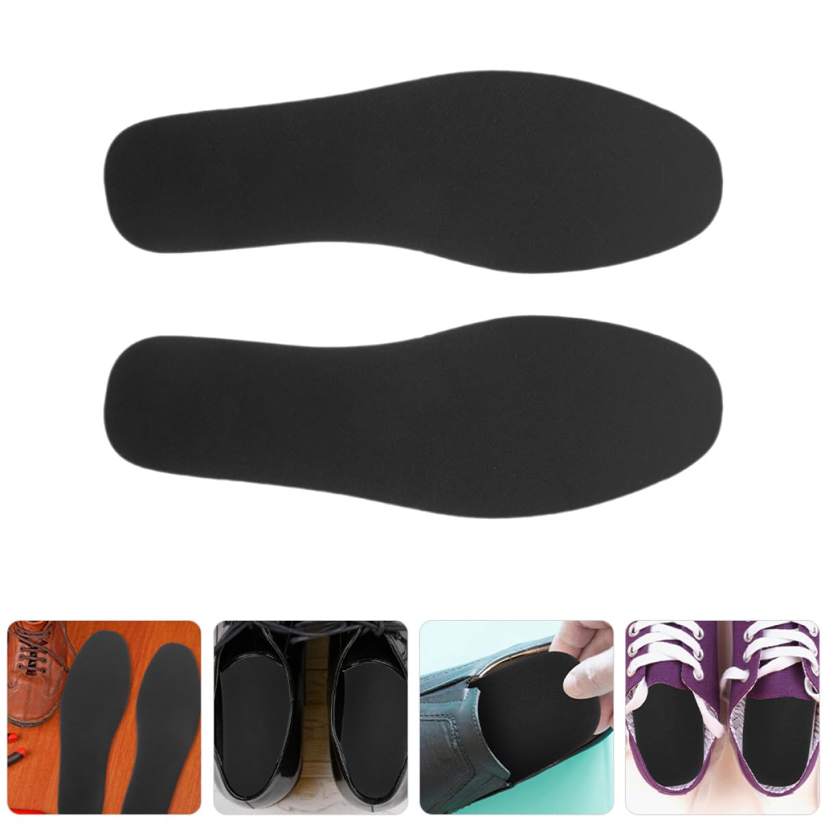 FOMIYES 5 Paires Semelles Intérieures Acier Manganèse Anti-perforation pour Hommes et Femmes Résistantes à Protection Travail et Sports