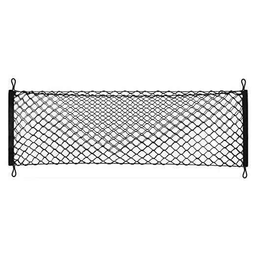 Heavy Duty Cargo Net Stretchable, Universal Adjustable Elastic Truck Net with Hooks, Storage Mesh Organizer Bungee for Car, SUV, Truck